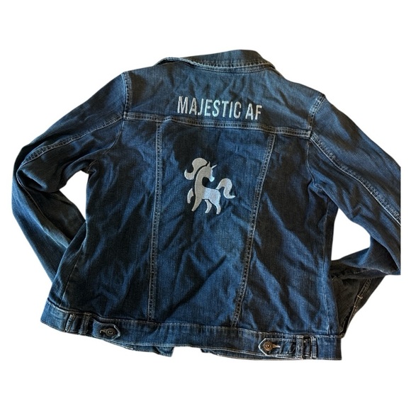 Wrangler Blue Blazer Classic Denim Style - Picture 2 of 4